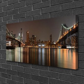 Vászonfotó Város Bridges Architecture 125x50 cm