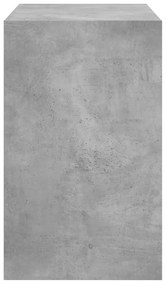 betonszürke szerelt fa cipőszekrény 80x42x69 cm