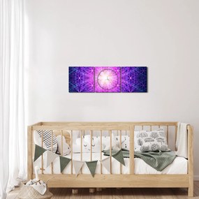 Absztrakt kép (órával) (90x30 cm)
