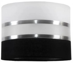 Csillár zsinóron CORAL 3xE27/60W/230V fekete-fehér