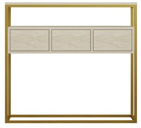 Guarda Travertine and Gold kisasztal