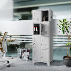 Dupla BHP szociális szekrény szürke: ROBERT 2 Plus