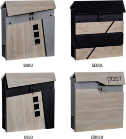 STILISTA Postaláda újságtartóval Seoul 37 x 37 x 10 cm