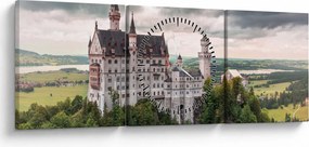 Kép - Vár sziklákon (órával) (90x30 cm)