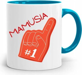 Kék Bögre Anyukáknak Anya Első Számú Nyomtatott Fényképpel