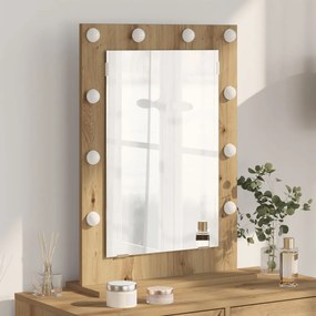 Pipere Tükör Kézműves tölgy Fa 70 x 50 x 18 cm Pipere Tükör