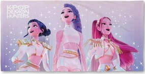 K-pop Démonvadászok Shining Stars fürdőlepedő, strand törölköző 70x140cm