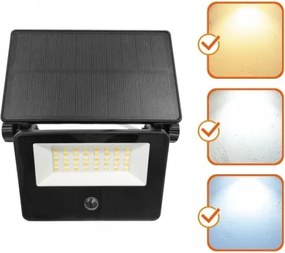 LED napelemes reflektor érzékelővel NCS G2 LED/20W/3,7V 3000/4000/6500K IP54 2600 mAh