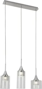 Beltéri led függeszték 15w 1200lm 4000k króm/átl. candice