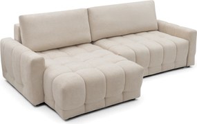 Sorenio ágyazható balos sarokkanapé - Murano 833 bézs szövet