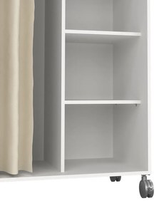 Fehér-bézs ruhásszekrény 100x160 cm Kit – Tvilum