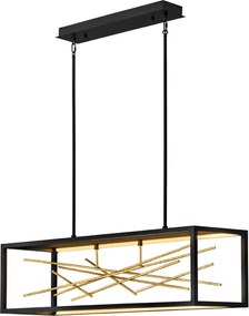 ELSTEAD QNSTYXLEDISLEBG STYX Modern Függesztett Lámpa Fekete, Arany LED IP20