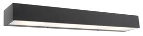 Design hosszú falilámpa fekete 60 cm - Houx