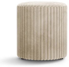 Bézs kordbársony puff Dia – Micadoni