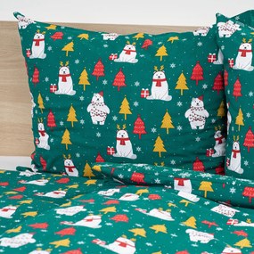 4Home Polar Bear pamut ágyneműhuzat, 140 x 200 cm, 70 x 90 cm