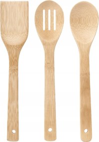 Bambusz konyhai eszközök kanál 3 db-os
