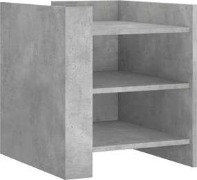 vidaXL betonszürke szerelt fa éjjeliszekrény 45 x 50 x 50 cm