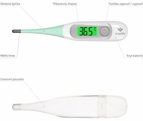 TrueLife Care T3 hőmérő 5 másodperces méréssel