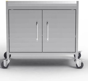 AVENBERG VERMONT BBQ gázgrill rozsdamentes acélból, oldalsó égővel