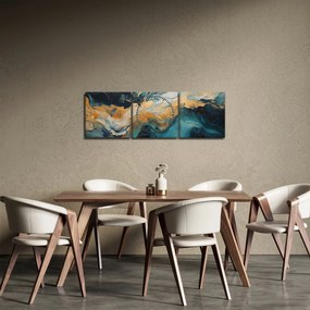 Kép - Absztrakció (órával) (90x30 cm)
