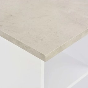fehér és betonszürke bárasztal 60 x 60 x 110 cm