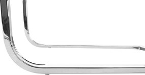 Étkezőszék, szövet sötétszürke/króm, AMINA