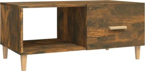 vidaXL füstös tölgy színű szerelt fa dohányzóasztal 89,5 x 50 x 40 cm