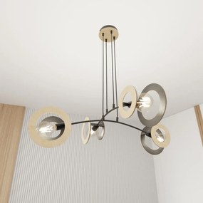 Emibig modern skandináv függeszték skiva fekete emi1409/4