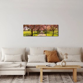 Kép - cseresznye ültetvény (órával) (90x30 cm)