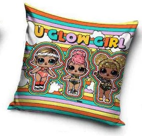 LOL Surprise Glow Girls párnahuzat 40x40 cm