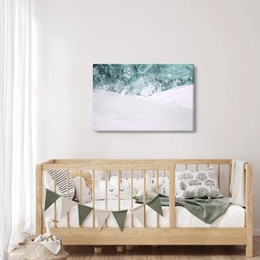 Kép - Türkiz absztrakció (90x60 cm)