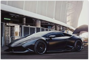 Poszterek 120x80 Fekete sportautó