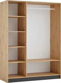 Szekrény korpusz 150, artisan tölgy, KREO