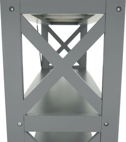 Konzolasztal, szürke, LOMIR