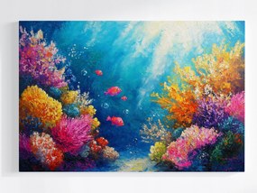 Vászonkép Canvas Víz Alatti Világ Víz Korallzátony Halak Kilátás 120x80