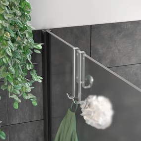 Ezüstszínű függő acél akasztó Luxy – Metaltex