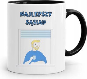 Szomszédnak Fekete Ajándék Bögre fényképes nyomtatással