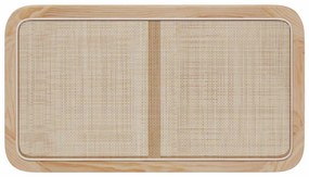 Fejtámla fejtámlával Természetes 100 x 55 x 3 cm Rattan