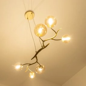 Brilagi - LED Csillár zsinóron MISTEL 6xG9/3W/230V arany