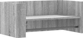 vidaXL szürke sonoma színű szerelt fa fali polc 70,5 x 35 x 30,5 cm