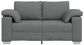 Kétfős kanapé Sötétszürke 120 cm-es Szövet