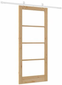 Csúszóajtó Barna 86 x 198.5 cm Fa és fém