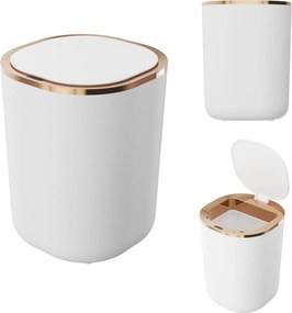 Szemeteskosár Fehér Érintésmentes Automata Mozgásérzékelő 12L Szemetes