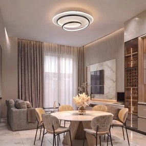 BRILAGI - Dimmelhető LED mennyezeti lámpatest FLARE LED/70W/230V átm. 50 cm fehér/fekete + távirányító