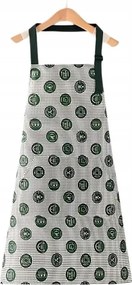 Konyhai Kötény Zöld, Mintás, Állítható Unisex