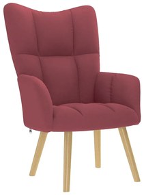 bordó szövet pihenőfotel