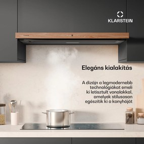 Klarstein ZenFusion páraelszívó, légáram 400 m³/h, EEK A, elszívás/visszavezetés, 3 szint, csendes