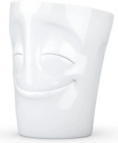 'Elégedett' fehér porcelánbögre, 350 ml - 58products