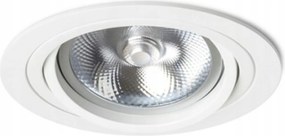 Süllyesztett lámpatest Rendl Pasadena G53 R fehér 12V, AR111-hez, alumínium