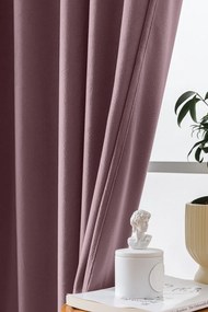 Világos lila VELVET sötétítő függöny 140x250 cm Felfüggesztés: Hullámos sínszalag